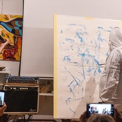 Laco Garaj akce Výtvarný záznam hudby
