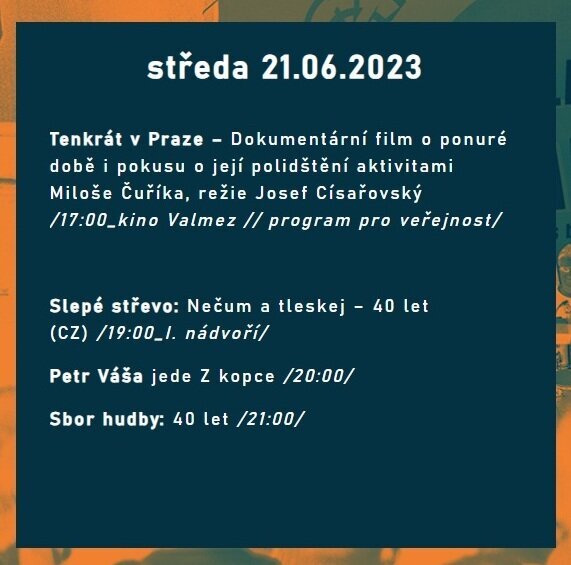 Program 21.6.2023 Program 21.6.2023
